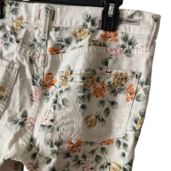 Citizens of Humanity 28 Mandy Jeans Slim Straight Floral Print High Rise - Picture 13 of 13